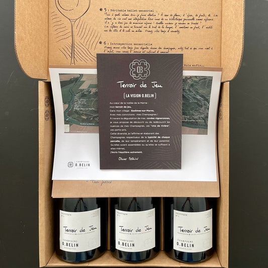 Champagne O. Belin, Terroir de Jeu - Triptyque no.1 // 3 flasker