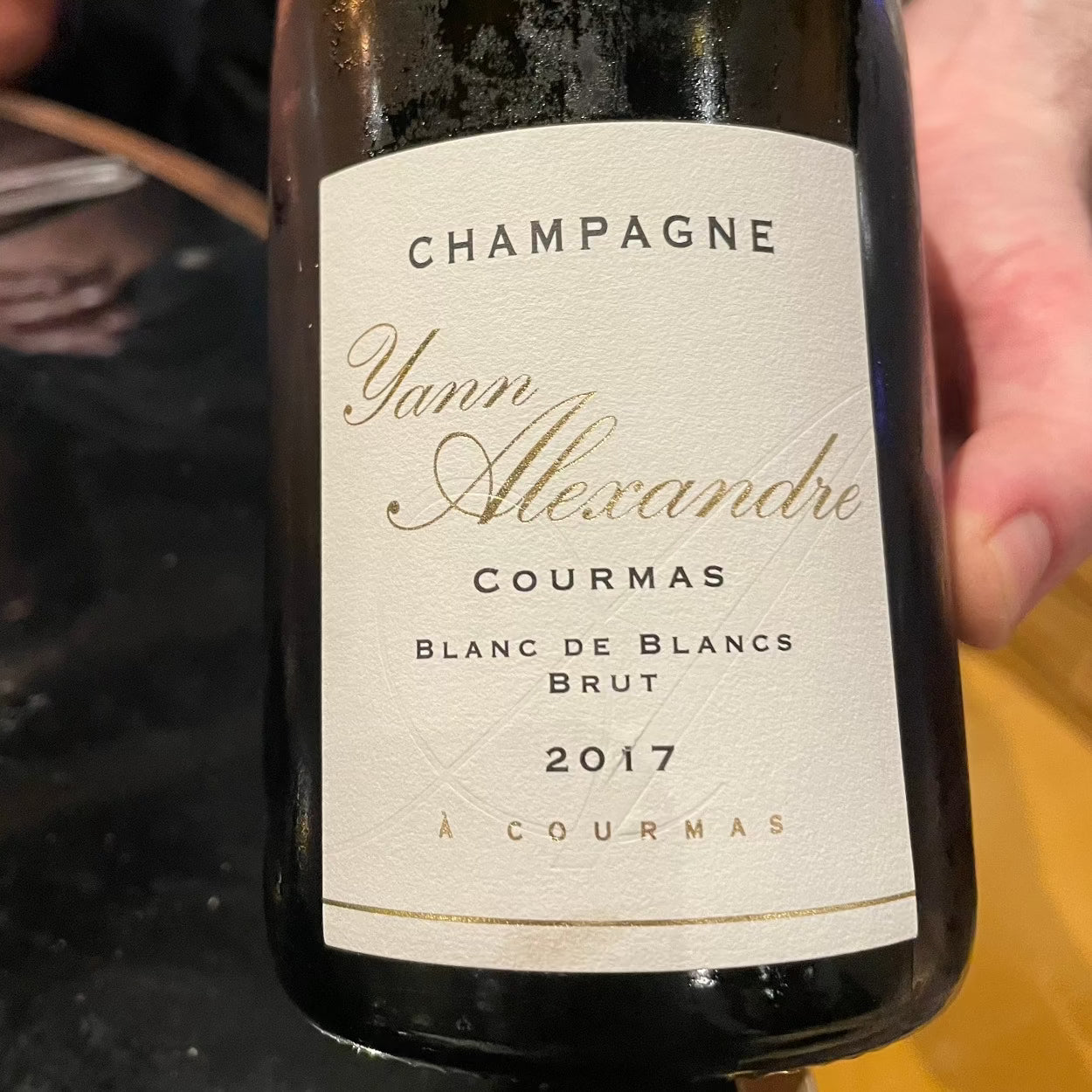 Yann Alexandre, Blanc de Blancs, Millésime 2017