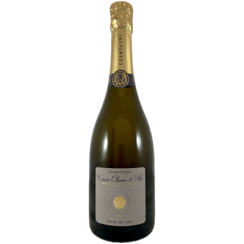 1 flaske på hvid baggrund Champagne Veuve Olivier et Fils, Secret de Cave