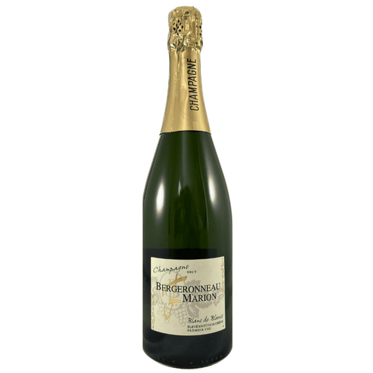 Champagne flaske, Champagne F. Bergeronneau-Marion, Brut, Blanc de Blancs, Premier Cru, fadlagret